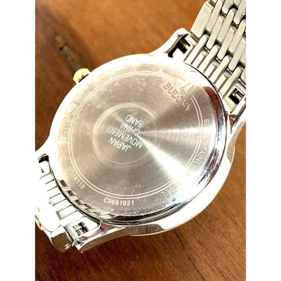 Bulova Women's Watch 98X118 Quartz Mother of Pearl Dial Two Tone Steel 3… - Picture 6 of 13